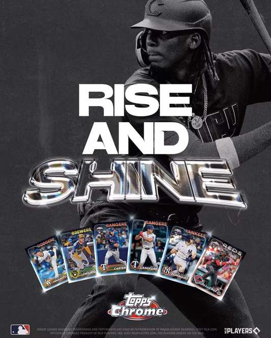 GameStop Topps 2024 Chrome MLB Baseball Trading Cards Value Box (7 Packs)