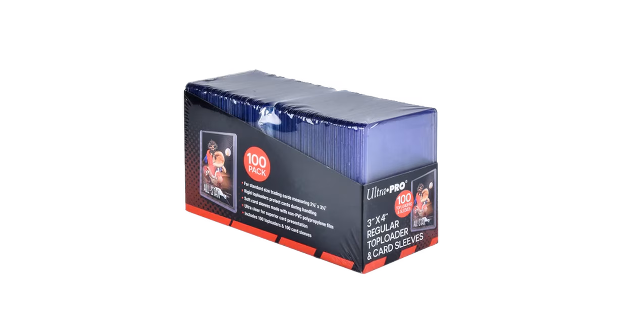 GameStop Ultra Pro Toploaders and Soft Sleeves Bundle for Standard Size Cards (100-Count)