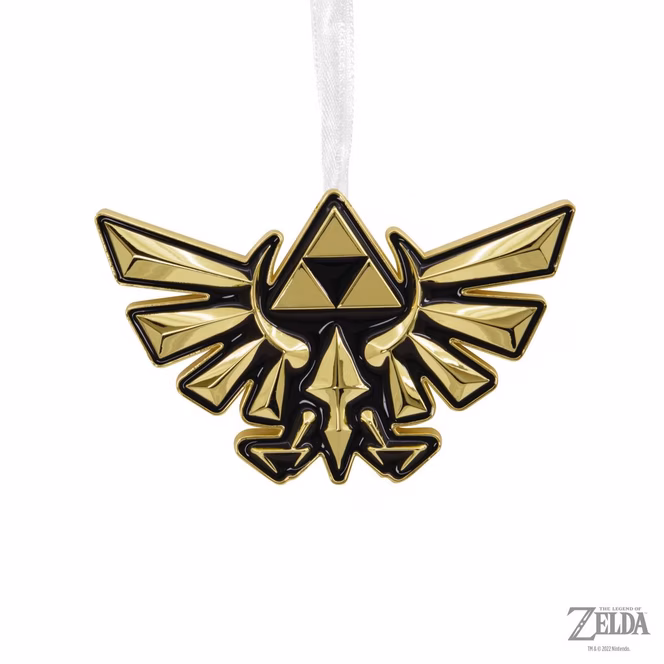 GameStop Hallmark The Legend of Zelda Premium Metal Crest of Hyrule Ornament