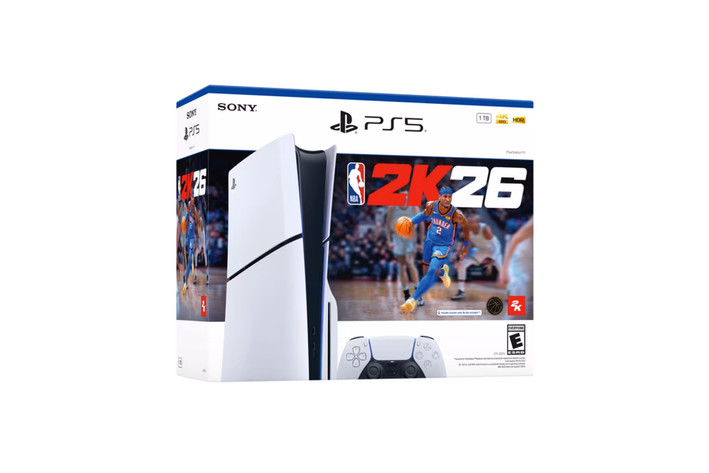 GameStop Sony PlayStation 5 Slim Disc Edition NBA 2K26 Bundle