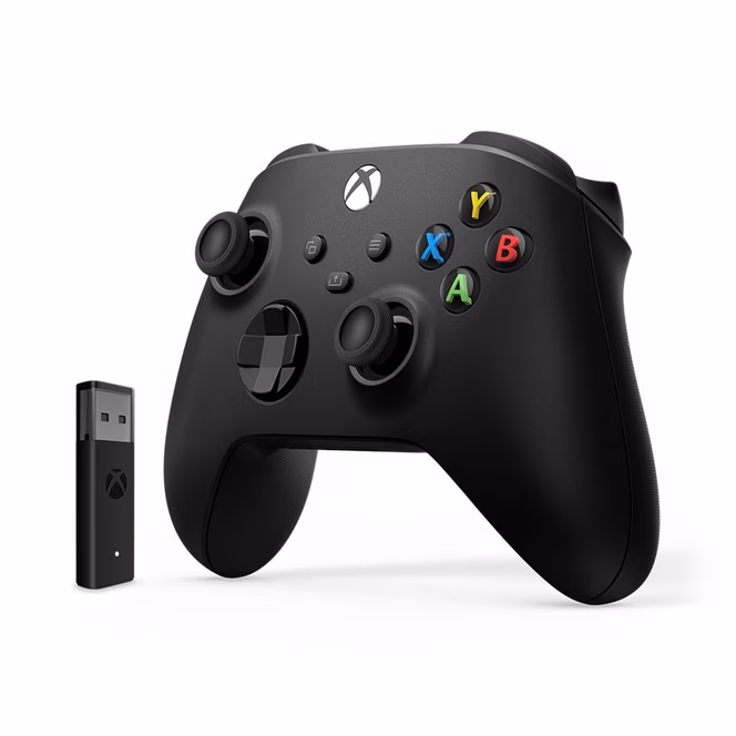 GameStop Microsoft Xbox Series X Wireless Controller with Wireless Adapter for Windows 10
