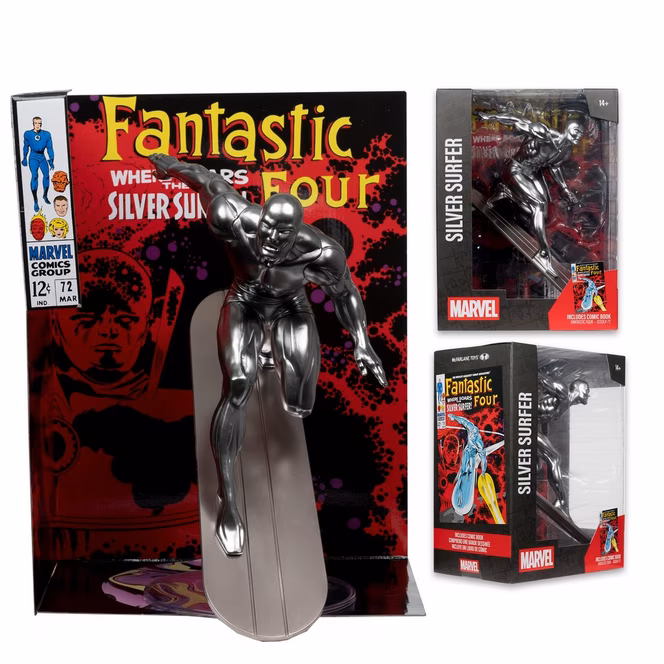 GameStop McFarlane Toys Marvel Collection Fantastic Four Silver Surfer (issue 72) 1:6th Scale Figure