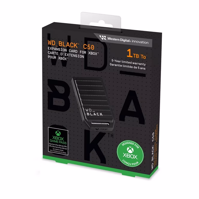 GameStop WD_BLACK C50 Expansion Card 1TB for Xbox Series X/S