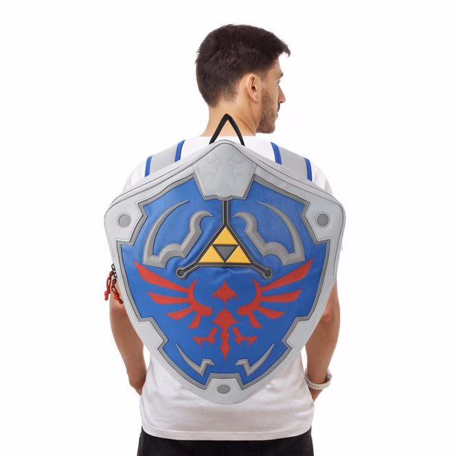 GameStop The Legend of Zelda Link 3D Hylian 18.5-in Shield Backpack