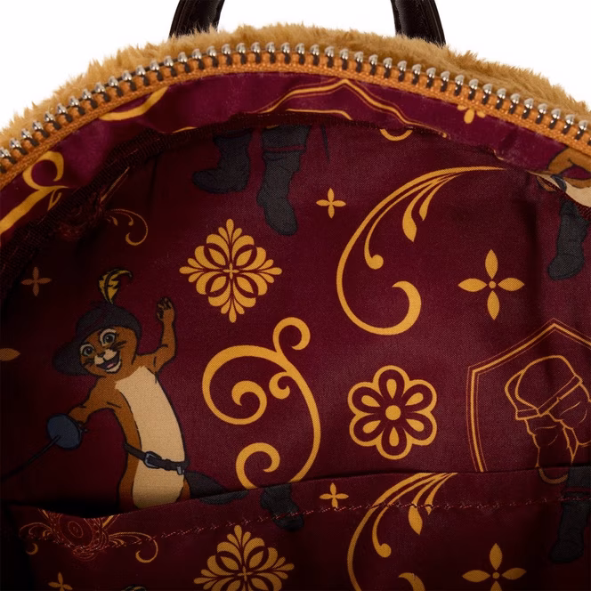 GameStop Loungefly Shrek Puss In Boots Plush Cosplay Mini Backpack