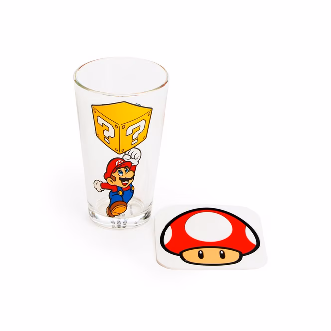 GameStop Geeknet Nintendo Super Mario Action Drinkware Set GameStop Exclusive