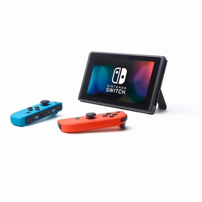 GameStop Nintendo Switch with Neon Blue/Neon Red Joy-Con Controller
