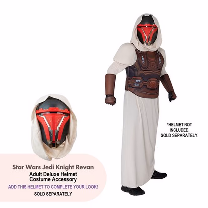 GameStop Jazwares  Star Wars Jedi Knight Revan Official Adult Halloween Costume (Size Large)