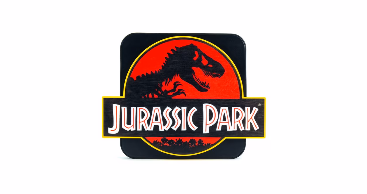GameStop Numskull Jurassic Park Logo 8-in 3D Lamp