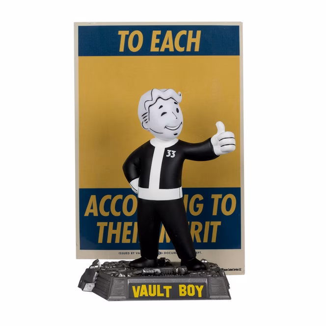 GameStop McFarlane Toys Movie Maniacs Fallout Lucy Maximus the Ghoul and Vault Boy 4-piece Figure
