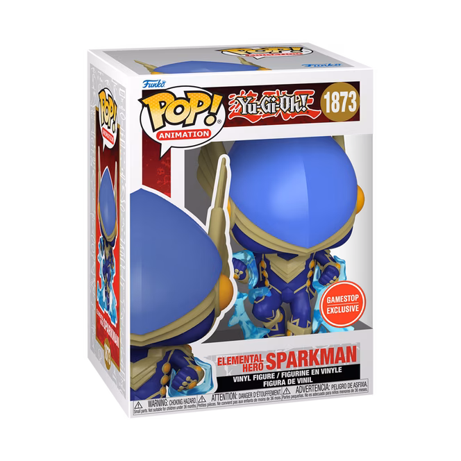 GameStop Funko POP! Animation: Yu-Gi-Oh! Elemental Hero Sparkman 5.65-in Vinyl Figure GameStop Exclusive
