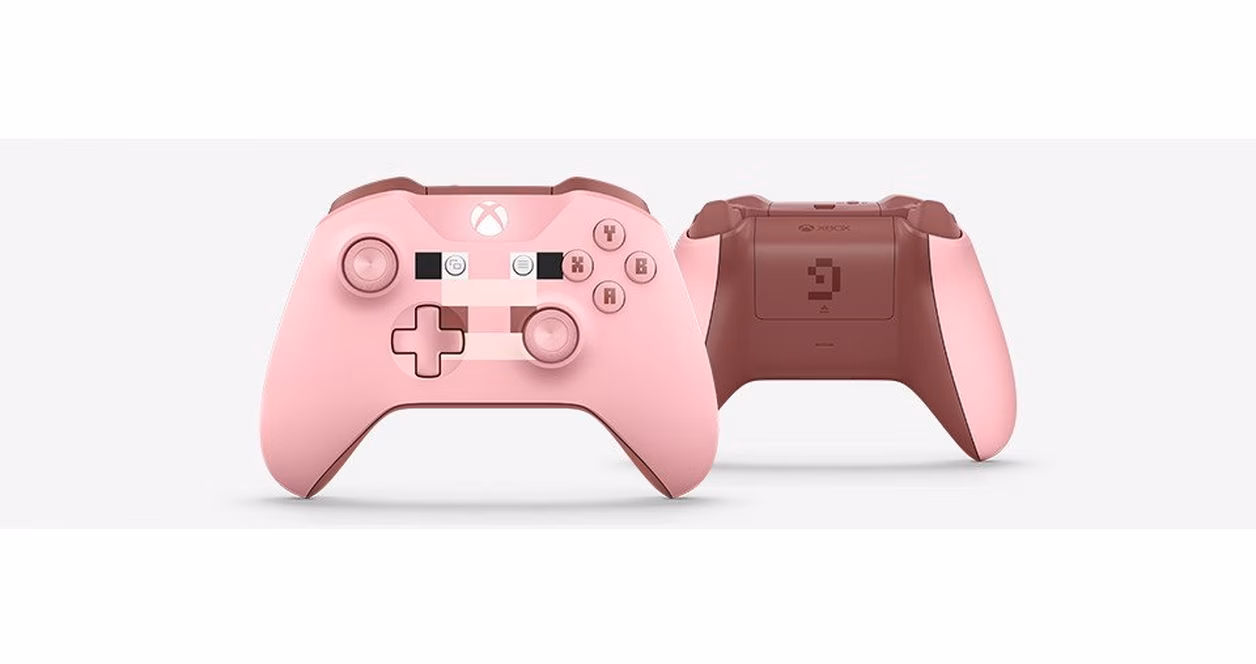 GameStop Microsoft Xbox One Wireless Controller Minecraft Pig Edition