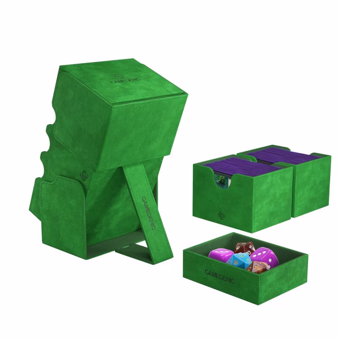 GameStop GameGenic Stronghold 200+ XL Convertible Deck Box - Green