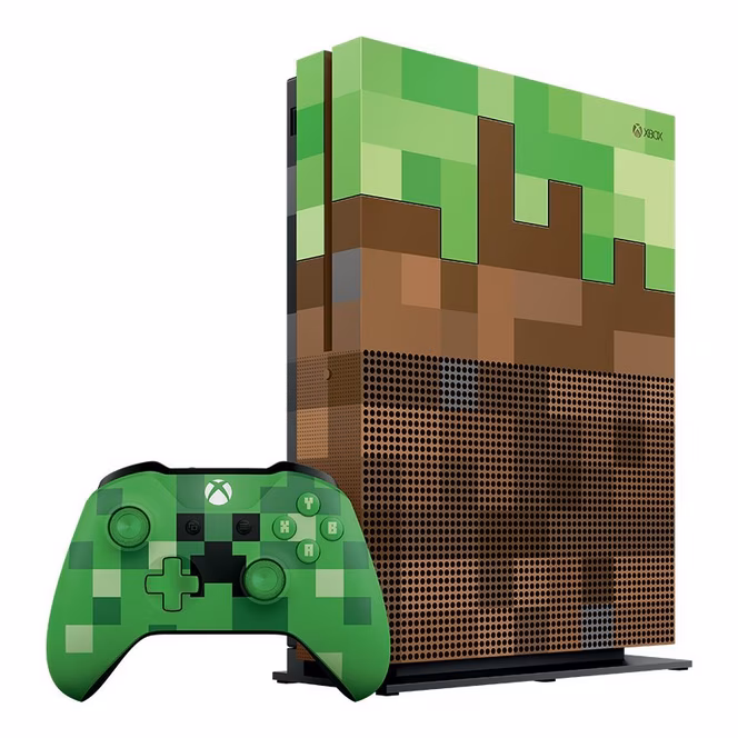 GameStop Microsoft Xbox One S Console 1TB Minecraft Limited Edition