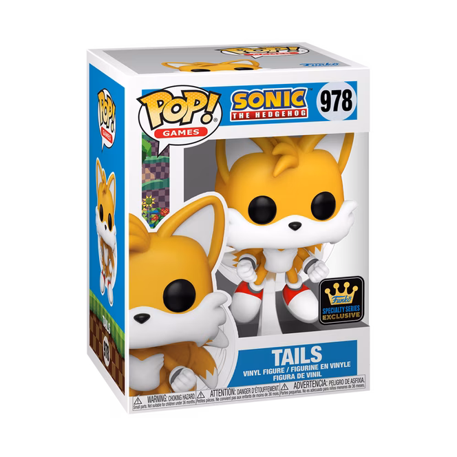 GameStop Funko POP! Games: Sonic the Hedgehog Tails (or Chase) 4.9-in Vinyl Figure