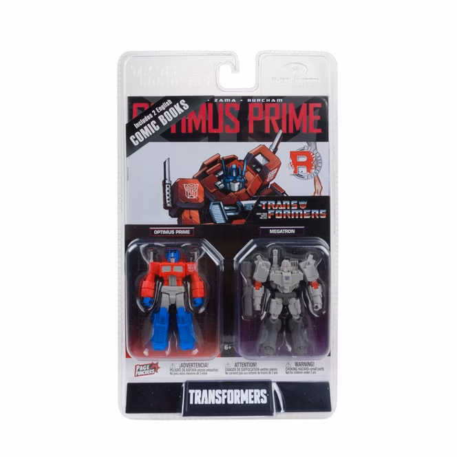 GameStop McFarlane Toys Transformers Optimus Prime and Megatron 3-in Figure Set with 2 Comics