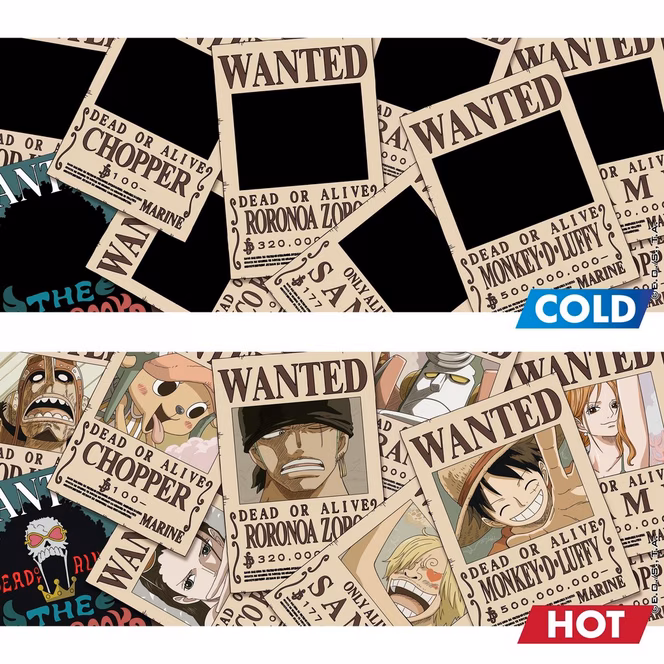 GameStop ABYStyle One Piece Wanted Heat Change Coffee Mug