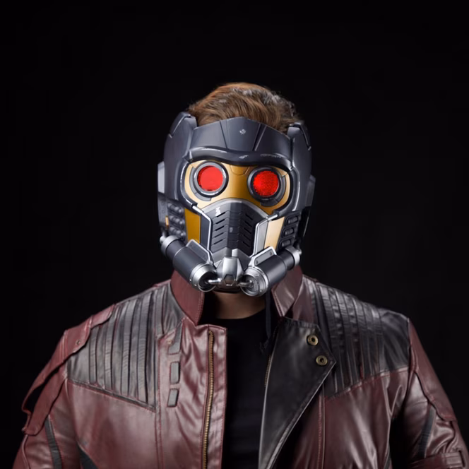 GameStop Hasbro Marvel Legends Series The Infinity Saga Star-Lord Premium Roleplay Electronic Helmet