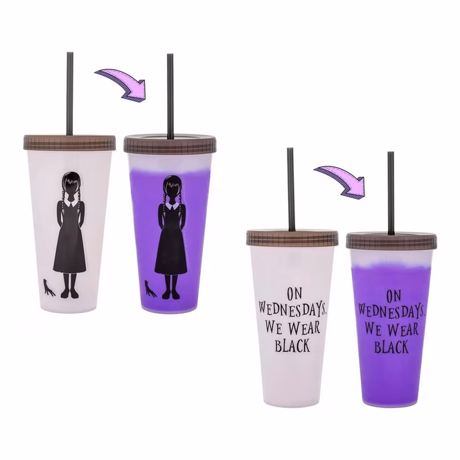 GameStop Wednesday We Wear Black 24oz Color Change Tumbler