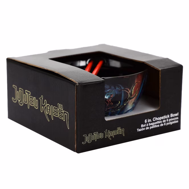 GameStop Jujutsu Kaisen Ceramic Ramen Bowl with Chopsticks