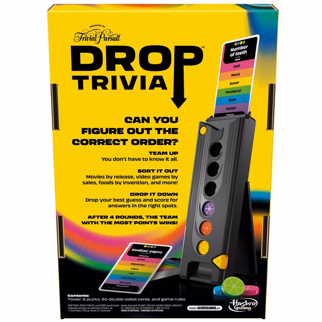 GameStop Drop Trivia Trivial Pursuit Party Board Game