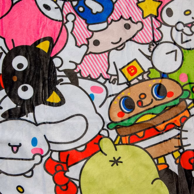 GameStop Sanrio Hello Kitty And Friends 54 x 72-In Fleece Throw Blanket