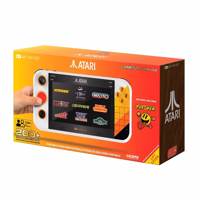 GameStop Atari Gamestation Go: Over 200 Preloaded Games including Pac-Man and Atari Recharged Titles