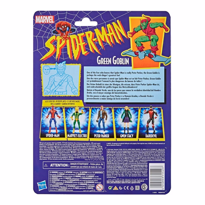 GameStop Hasbro Marvel Legends Retro Collection Green Goblin 6-in Action Figure