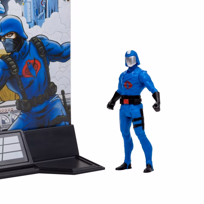 GameStop McFarlane Toys G.I. Joe Cobra Commander and The Crimson Guard 3-in Figure Set with 2 Comics