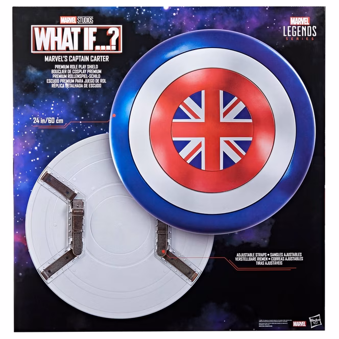 GameStop Hasbro Marvel Legends What If...? Marvel's Captain Carter 24-in Premium Roleplay Shield