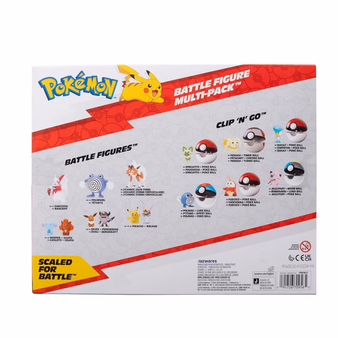 GameStop Jazwares Pokemon Battle Figure W12 Multipack Set 8-Pack