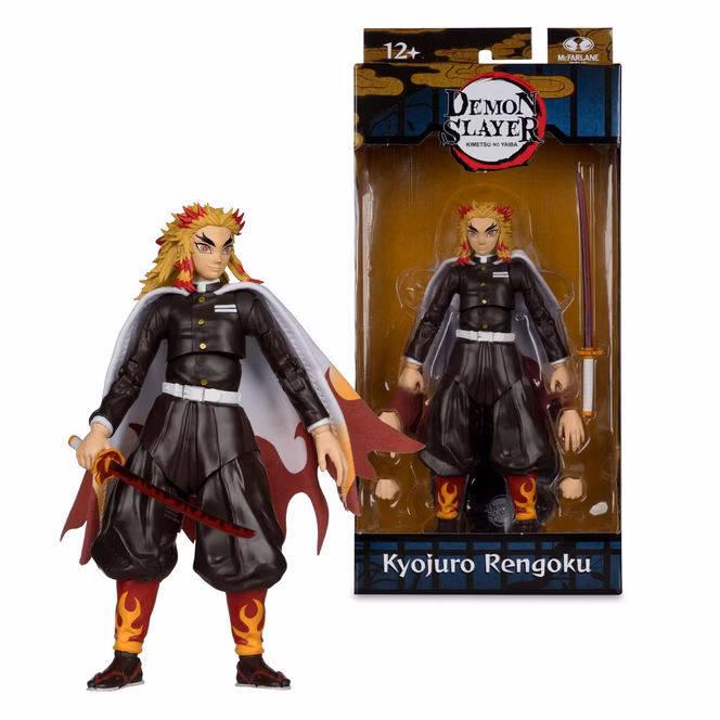 GameStop McFarlane Toys Demon Slayer: Kimetsu No Yaiba Kyojuro Rengoku 7-in Action Figure