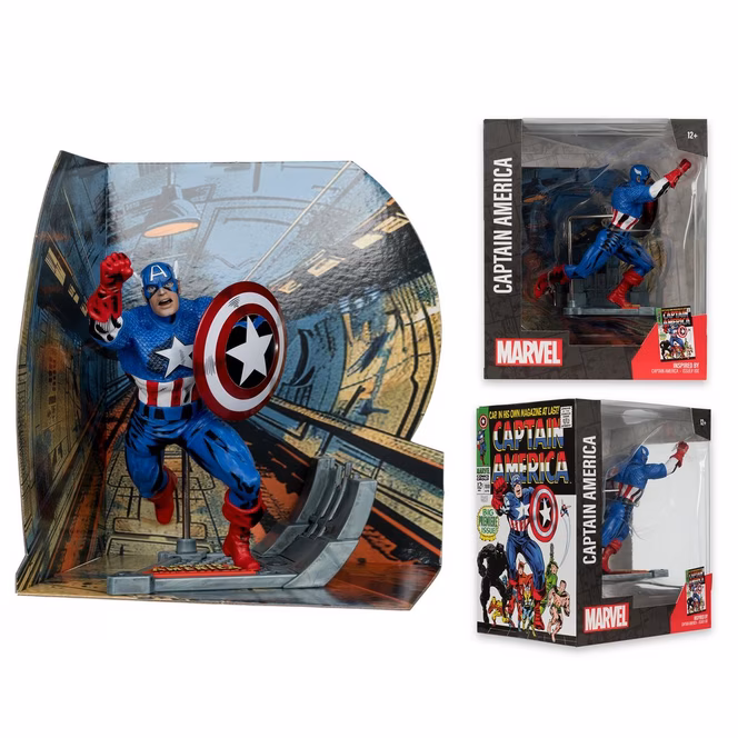 GameStop McFarlane Toys Marvel Collection Captain America - Captain America (Issue 100) 1:10th Scale Statue