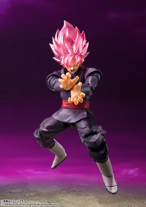 GameStop Bandai Dragon Ball Super Tamashii Nations S.H. Figuarts Goku Black Super Saiyan Rose (Reissue) 7-in Figure