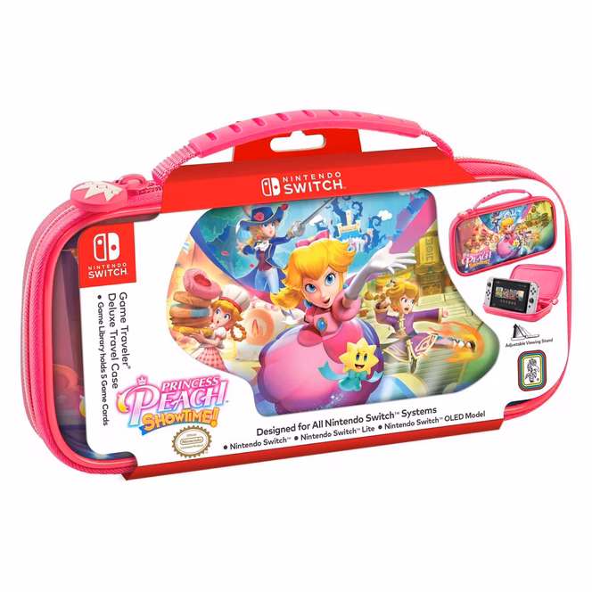 GameStop Nintendo Switch Game Traveler Deluxe Travel Case-Princess Peach Showtime