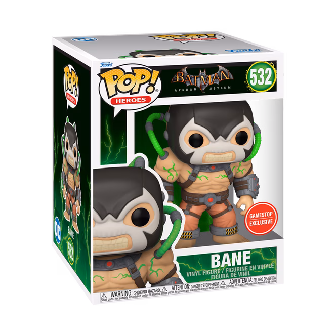 GameStop Funko POP! Super:  Batman: Arkham Asylum Bane 6.15-in Glow-in-the-Dark Vinyl Figure GameStop Exclusive
