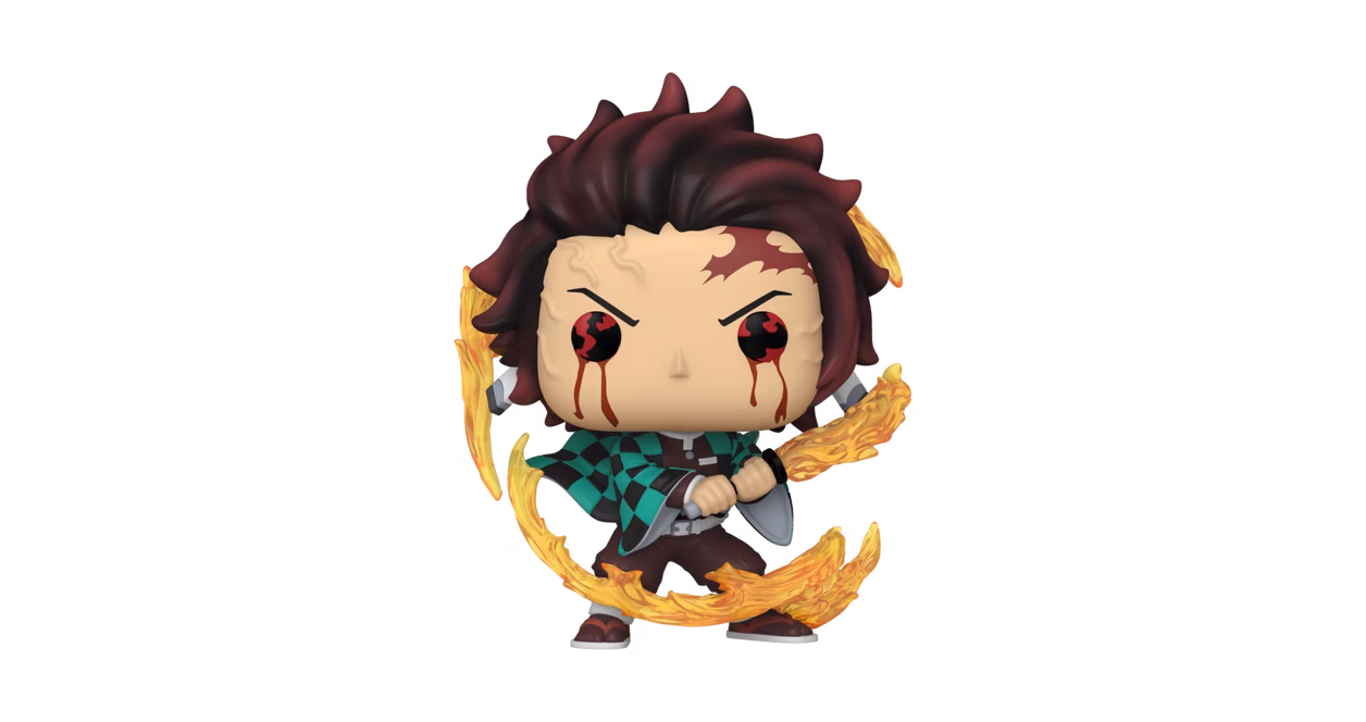 GameStop Funko POP! Animation: Demon Slayer: Kimetsu no Yaiba Tanjiro(Sun Breathing) 4.55-in Vinyl Figure