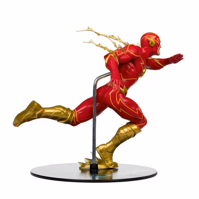 GameStop McFarlane Toys DC Direct The Flash 80 Years of The Fastest Man Alive by Jim Lee Gold Label with Jim Lee Autograph 12-in Statue