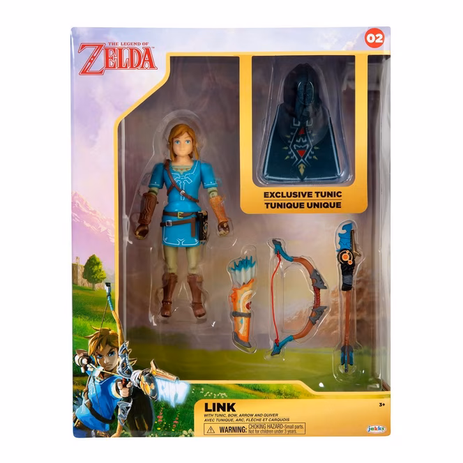 GameStop Jakks Pacific Legend of Zelda: Breath of the Wild Link Collector Action Figure GameStop Exclusive