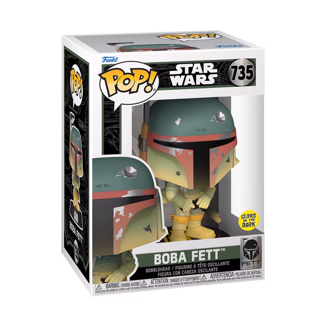 GameStop Funko POP! Star Wars: Fett Legacy Boba Fett (Glow-In-The-Dark) 4.95-in Vinyl Bobblehead
