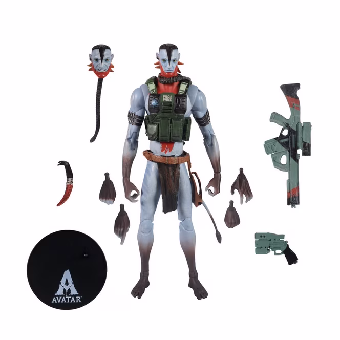GameStop McFarlane Toys Disney Avatar: Fire and Ash Quaritch (Ash Warrior) 7-in Action Figure