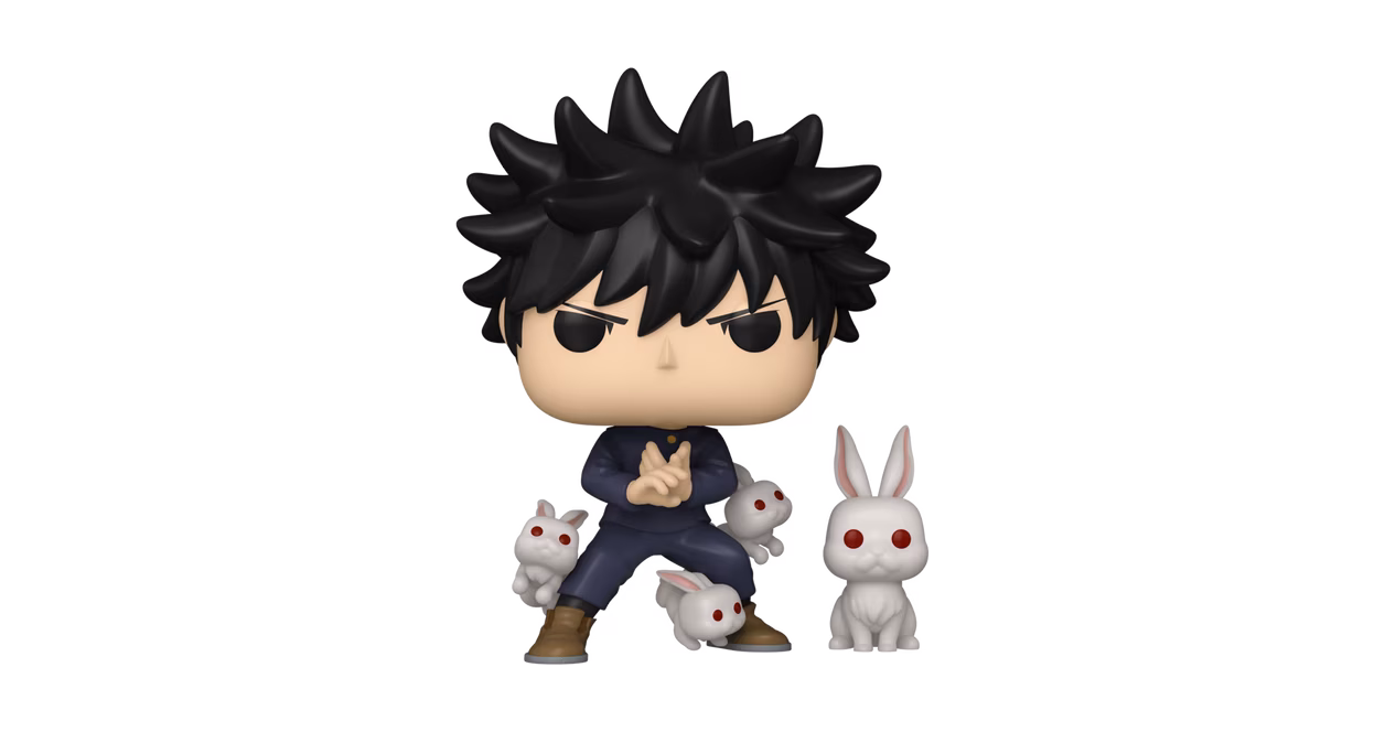 GameStop Funko POP! and Buddy: Jujutsu Kaisen Megumi Fushiguro and Rabbit 4.4 and 1.7-in Vinyl Figure