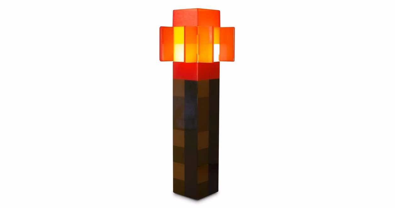 GameStop Minecraft Redstone Torch Plug-In Nightlight with Auto Dusk to Dawn Sensor