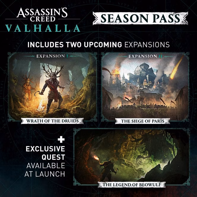 GameStop Assassin's Creed Valhalla Season Pass