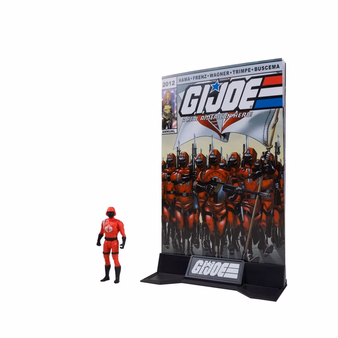GameStop McFarlane Toys G.I. Joe Cobra Commander and The Crimson Guard 3-in Figure Set with 2 Comics