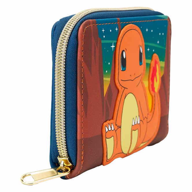 GameStop Loungefly Pokemon Charmander Cosplay Glow in the Dark Zip Around Wallet GameStop Exclusive
