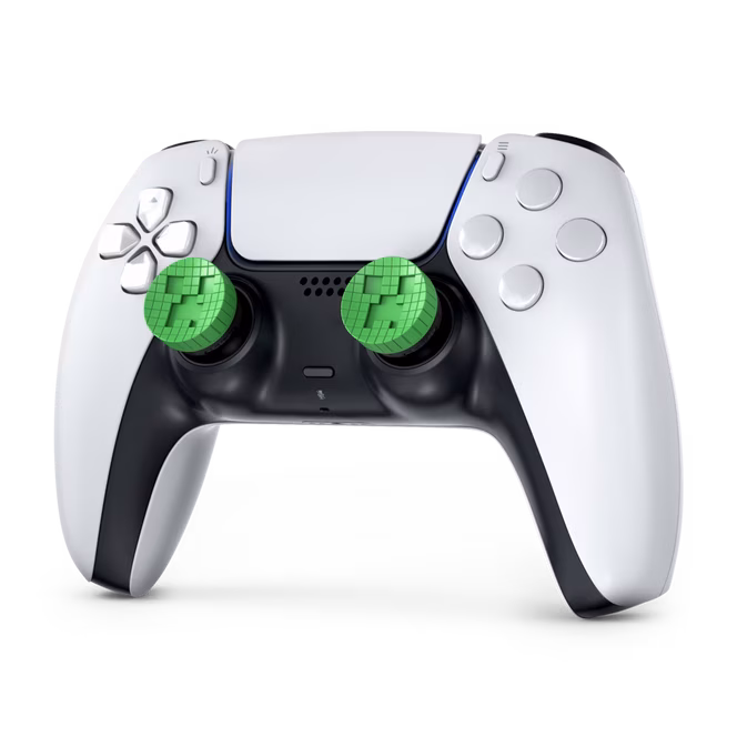GameStop KontrolFreek Performance Thumbsticks for Playstation 5 and Playstation 4 - Minecraft Creeper