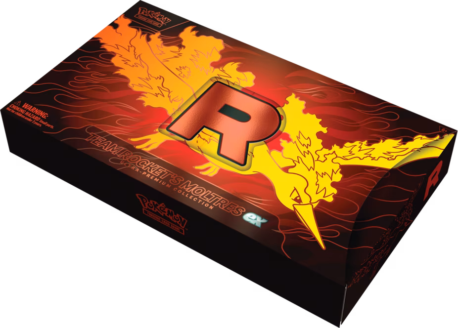GameStop Pokemon Trading Card Game: Team Rocket Moltres ex Ultra-Premium Collection