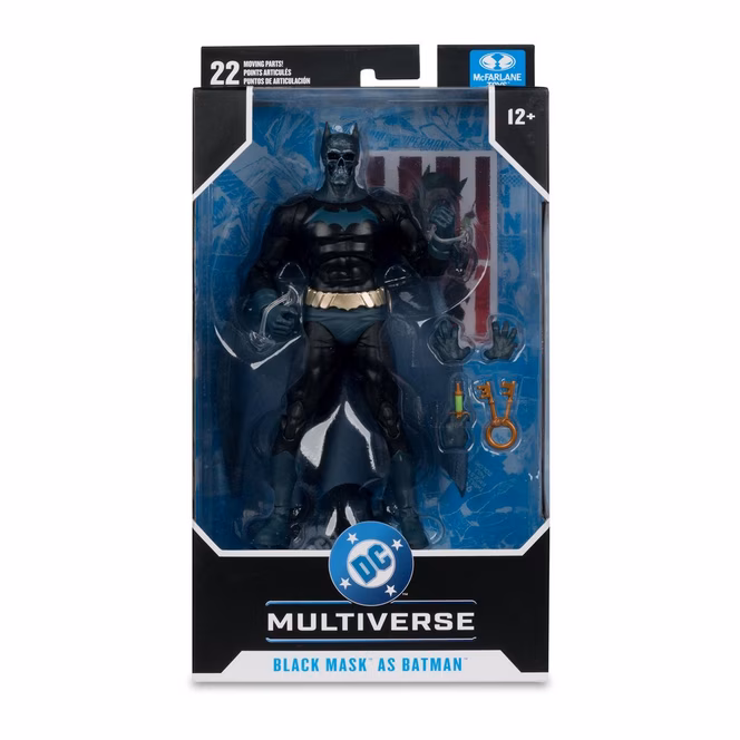 GameStop McFarlane Toys DC Multiverse Batman Madhouse Black Mask as Batman (Beneath The Mask) 7-in Action Figure