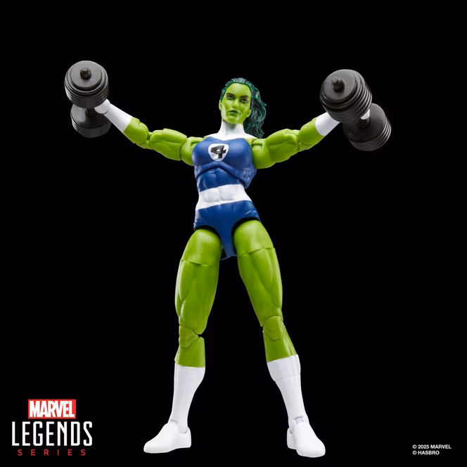 GameStop Hasbro Marvel Legends Series Fantastic Four Retro Collection She-Hulk 6-Inch Action Figure